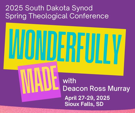 The 2025 Spring Theological Conference will be held at multiple locations in Sioux Falls, SD, and feature guest speaker Deacon Ross Murray, who will help us explore the theme “Wonderfully Made.”